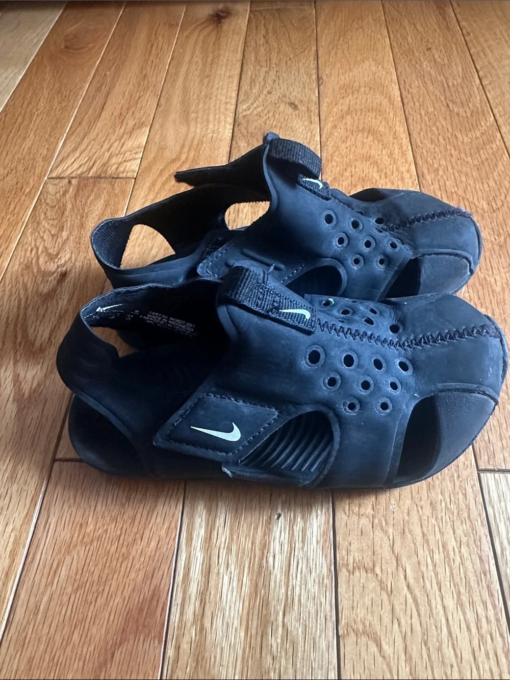 Nike Black Kids' Slip-On Vented Water Sandals